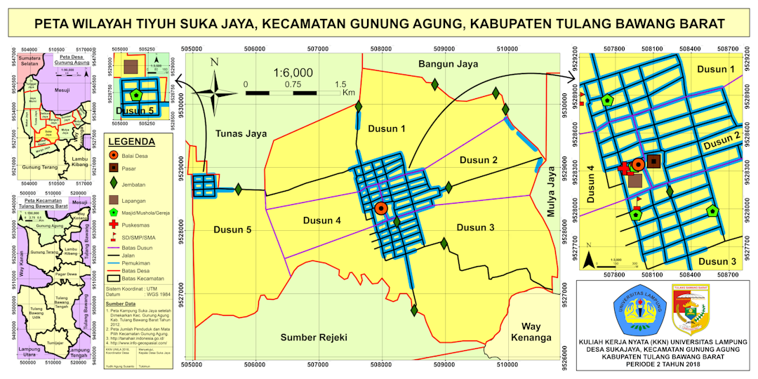 Map of Suka Jaya Village